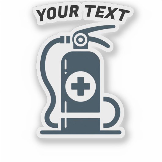 Sticker Fire Extinguisher Vinyl  (Devant)