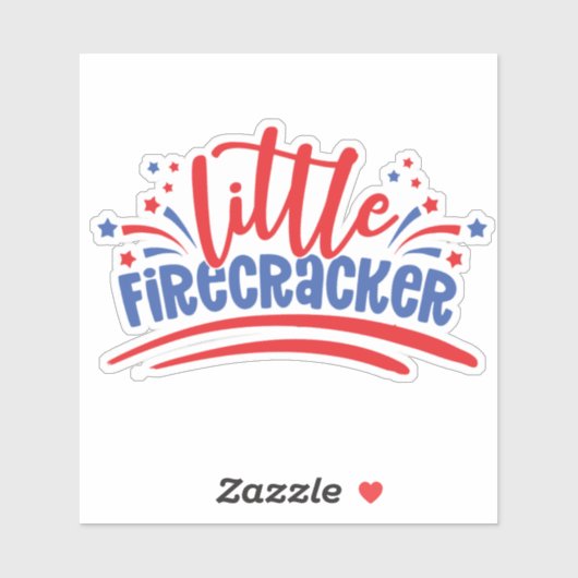 Sticker Firecracker 4 juillet (Feuille)