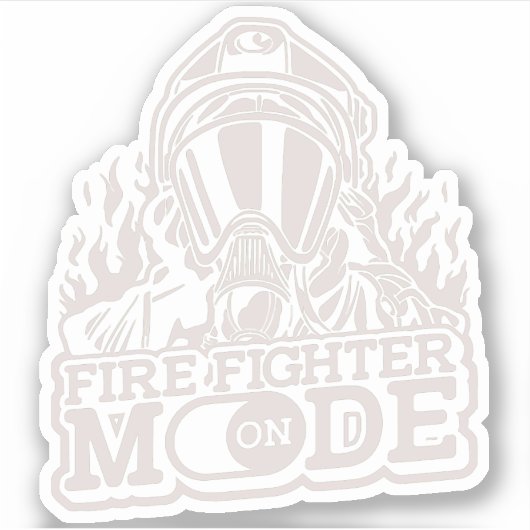 Sticker Firefighter Mode On (Devant)