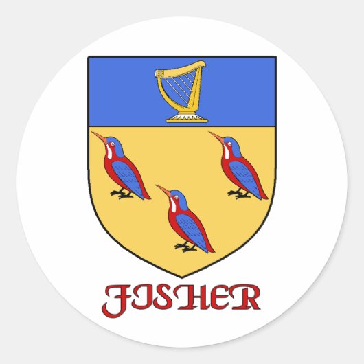 Sticker Fisher Family Shield (Devant)