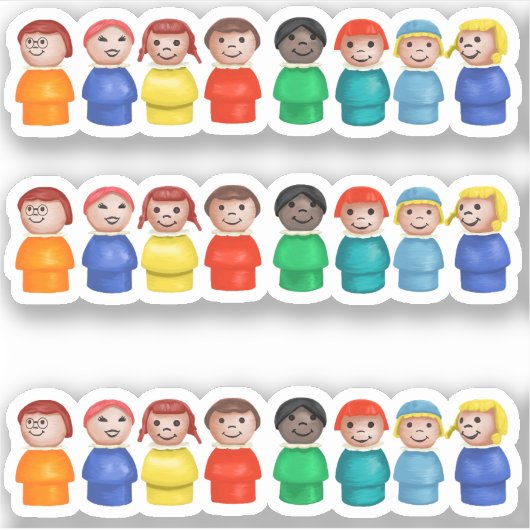 Sticker Fisher Price Petites filles (Devant)