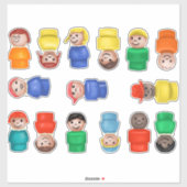 Sticker Fisher Price Petits Enfants (Feuille)