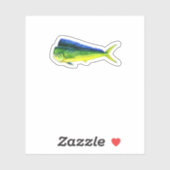 Sticker Fishing Mahi Fish Mahi Mahi Fishing Lover (Feuille)