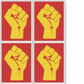 Sticker Fist, Rebel, Riot, Resistance, Communist Style (Devant)