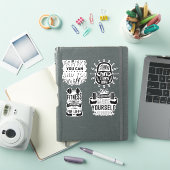 Sticker Fitness Bundle Work out Gym Set Motivational (Couverture iPad)