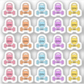 Sticker Fitness Day Fitness Exercice Bujo Planner (Devant)