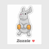 Sticker Fitness Rabbit Dumbbell (Feuille)