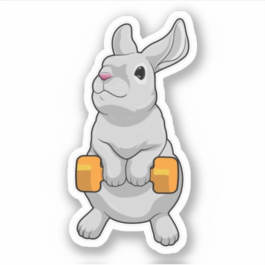 Sticker Fitness Rabbit Dumbbell (Devant)