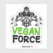 Sticker Fitness Vegan Force (Feuille)