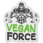 Sticker Fitness Vegan Force (Devant)