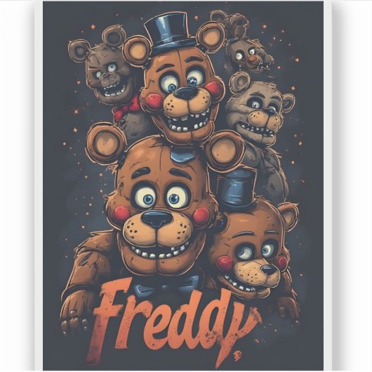 Sticker Five Nights at Freddy's (Devant)