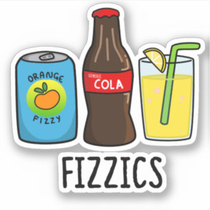 Sticker Fizzics Funny Fizzy Cola Boissons Pun
