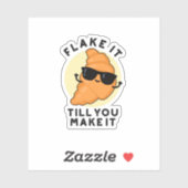 Sticker Flacer Jusqu'À Ce Que Vous Le Faisiez Drôle Pâtiss (Feuille)
