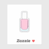 Sticker Flacon de vernis à ongles (Feuille)