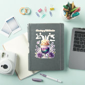 Sticker Flacon et composition florale pour célébration d'a (Couverture iPad)