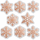 Sticker Flacons de neige / Flacons de neige dans une finit (Devant)