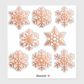 Sticker Flacons de neige / Flacons de neige dans une finit (Feuille)