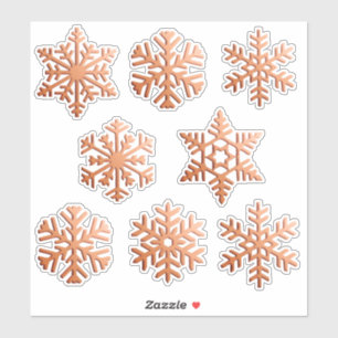 Sticker Flacons de neige / Flacons de neige dans une finit