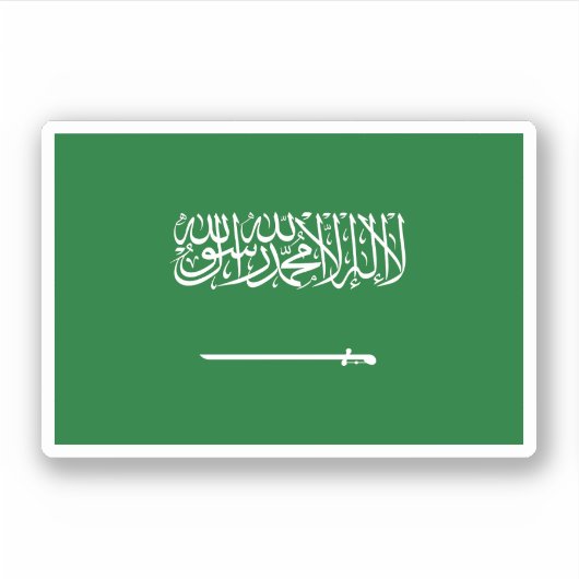 Sticker Flag d'Arabie saoudite (Devant)