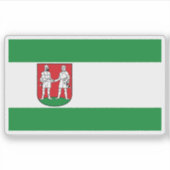 Sticker Flag of Bünde, Germany (Devant)