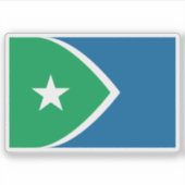 Sticker Flag of Cedar Rapids, Iowa, USA (Devant)