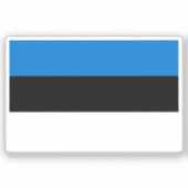 Sticker Flag of Estonia custom-cut (Recto)