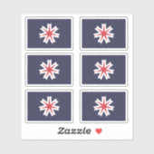 Sticker Flag of Hokkaido Prefecture, Japan (Feuille)