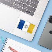 Sticker Flag of Jersey City, New Jersey, USA (Ordinateur portable avec iPhone)