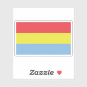 Sticker Flag of Kafficho people, Ethiopia (Feuille)