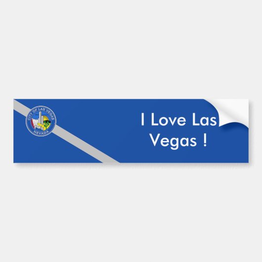 Sticker Flag of Las Vegas City, VS (Voorkant)
