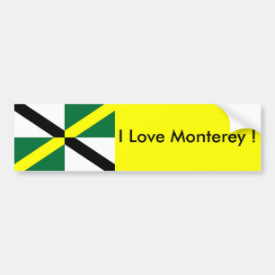Sticker Flag of Monterey, Californië, Verenigde St
