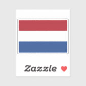 Sticker Flag of Netherlands custom-cut  (Feuille)
