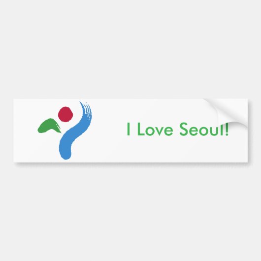 Sticker Flag of Seoul, South Korea (Voorkant)