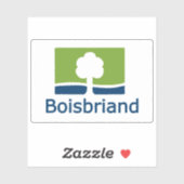 Sticker Flag of the city of Boisbriand, Quebec, Canada (Feuille)