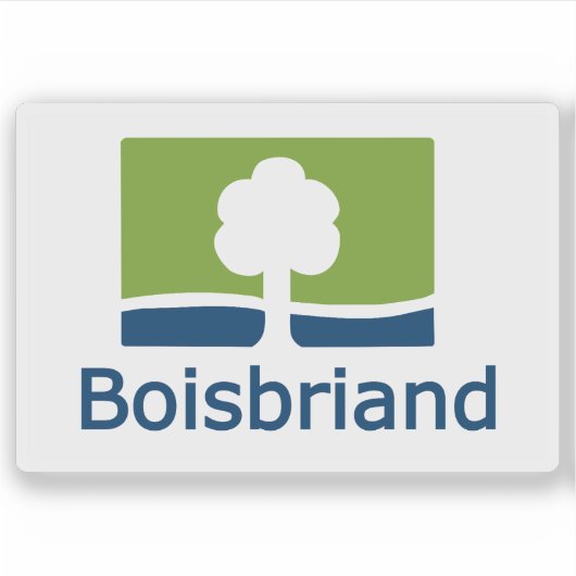 Sticker Flag of the city of Boisbriand, Quebec, Canada (Devant)