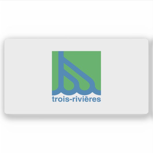 Sticker Flag of the city of Trois-Rivières, Quebec, Canada (Devant)
