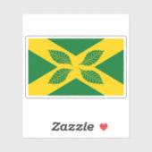 Sticker Flag of the village of Four Elms, England (Feuille)