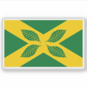 Sticker Flag of the village of Four Elms, England (Devant)