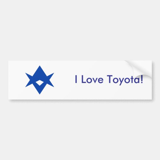 Sticker Flag of Toyota City, Japan (Devant)