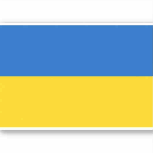 Sticker Flag of Ukraine (Devant)