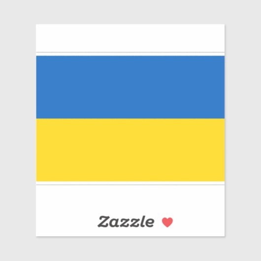 Sticker Flag of Ukraine (Feuille)