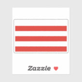 Sticker Flag of Wismar, Germany (Feuille)