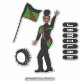 Sticker Flag Team GRB Style #1 (Devant)