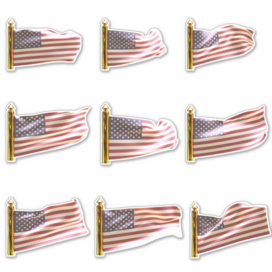 Sticker Flags américains (Devant)