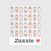Sticker Flags for soft kawaii planner  (Feuille)