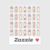 Sticker Flags for soft kawaii planner  (Feuille)