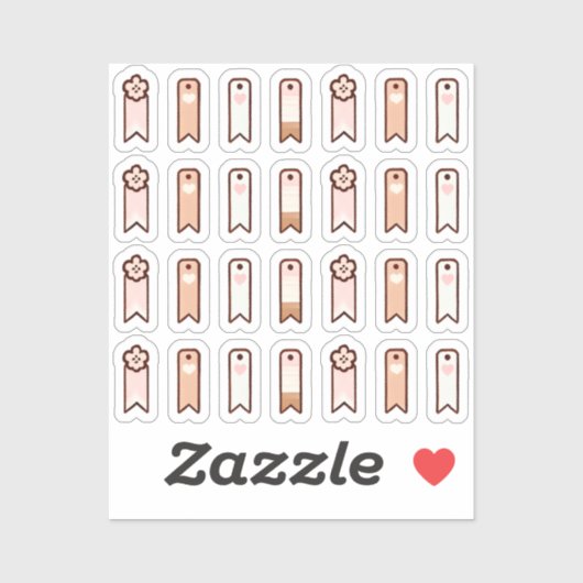 Sticker Flags for soft kawaii planner (Feuille)