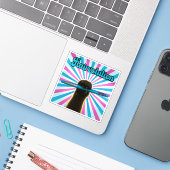 Sticker Flairvolution - Stic de l’enseignant révolutionnai (Ordinateur portable avec iPhone)