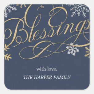 Sticker Flakes Custom Holiday Sticker ou Étiquette