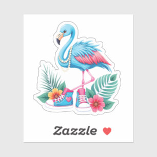 Sticker Flamant rose Chucks and Pearls Comma La Harris 202